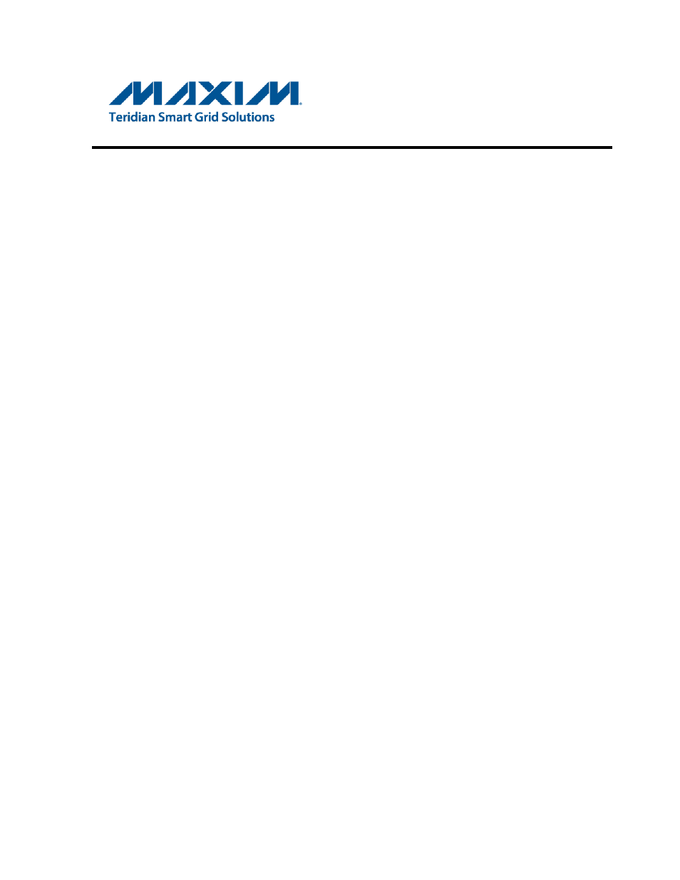 Maxim Integrated 78M6618 PDU1 Firmware User Manual | 19 pages