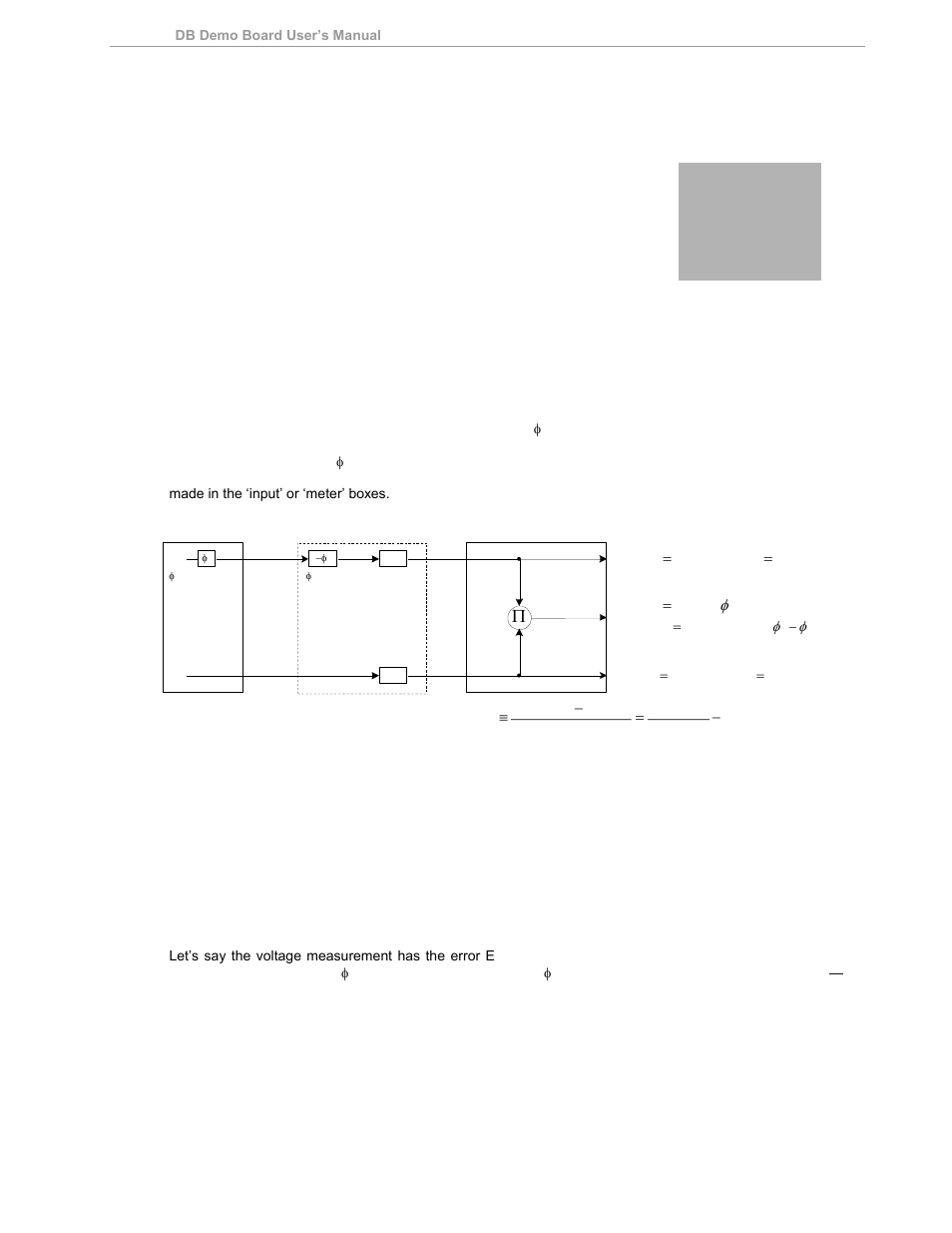 Application information, Calibration theory, Calibration with three measurements | Figure 2-1: watt meter with gain and phase errors, 2application information, 1 calibration theory, 1 calibration with three measurements | Maxim Integrated 71M6533-DB User Manual | Page 35 / 75