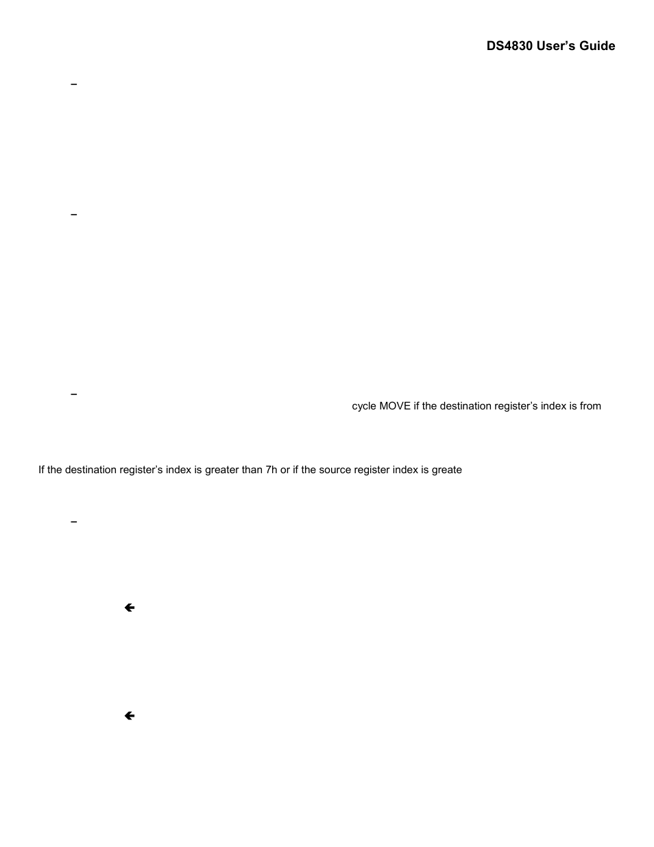 Loading an 8-bit register with an immediate value, Moving values between registers of the same size, Moving values between registers of different sizes | Ds4830 user’s guide | Maxim Integrated DS4830 Optical Microcontroller User Manual | Page 180 / 227