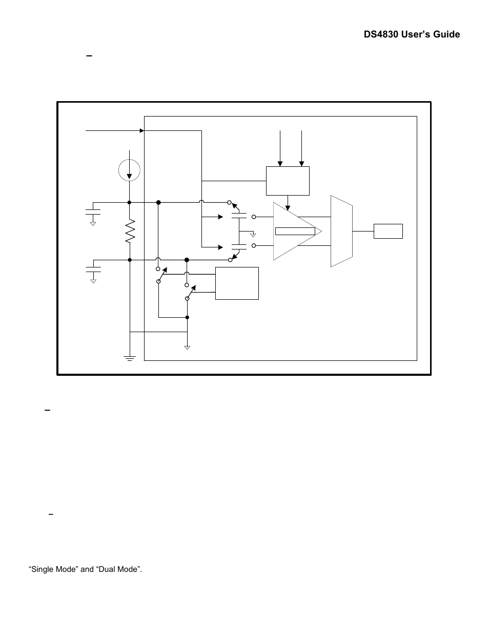 Section 8 – sample and hold, 1 – detailed description, 1 – operation | Section 8, Sample and hold, Detailed description, Operation, Ds4830 user’s guide | Maxim Integrated DS4830 Optical Microcontroller User Manual | Page 60 / 227