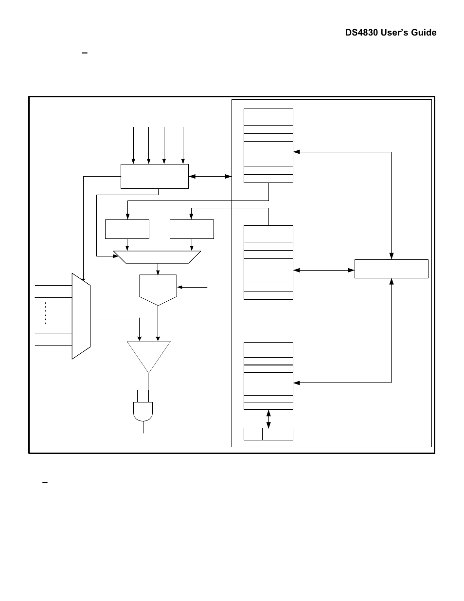 Section 9 – quick trip (fast comparator), 1 – detailed description, Section 9 | Quick trip (fast comparator), Detailed description, Ds4830 user’s guide, Figure 9-1: quick trip functional block diagram, Qtdata[15:0 | Maxim Integrated DS4830 Optical Microcontroller User Manual | Page 68 / 227