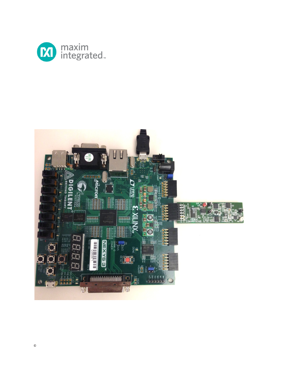 Maxim Integrated Fremont (MAXREFDES6) Nexys 3 User Manual | 21 pages