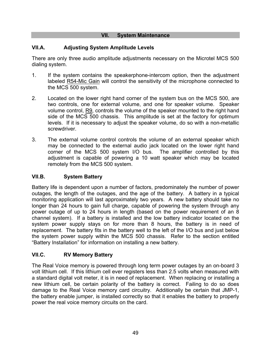 Microtel Series 500 User Manual | Page 56 / 74