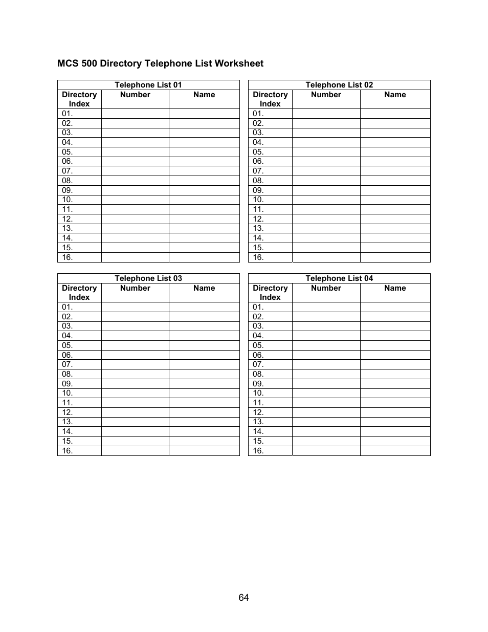 Microtel Series 500 User Manual | Page 71 / 74