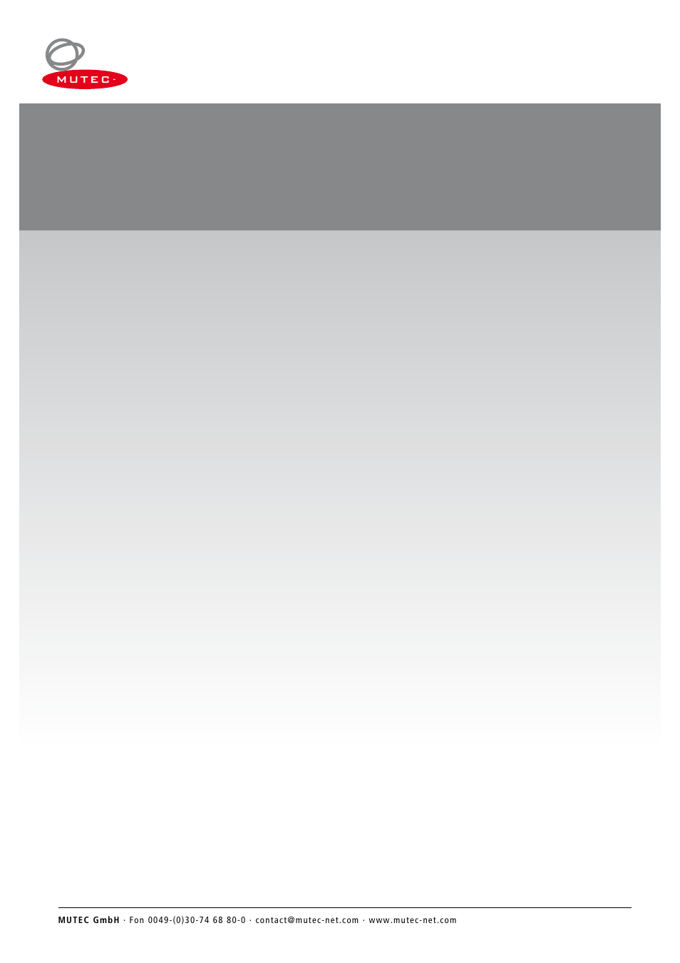 MUTEC MC-1.2 User Manual | Page 20 / 20