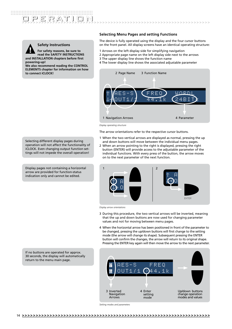 O p e rat i o n | MUTEC iClock User Manual | Page 14 / 42