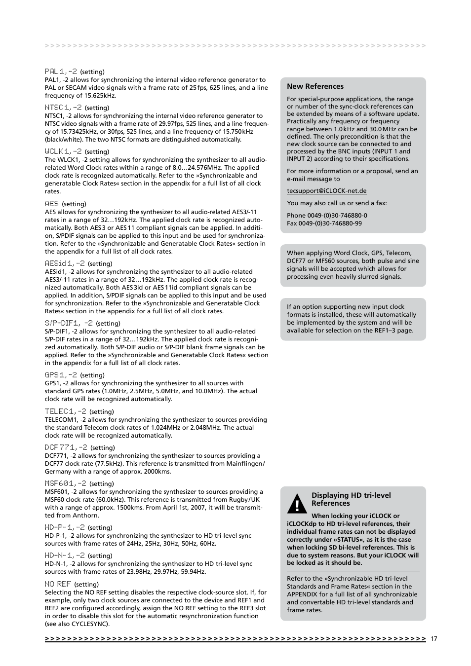 MUTEC iClock User Manual | Page 17 / 42