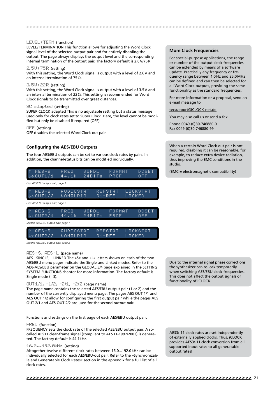 MUTEC iClock User Manual | Page 21 / 42