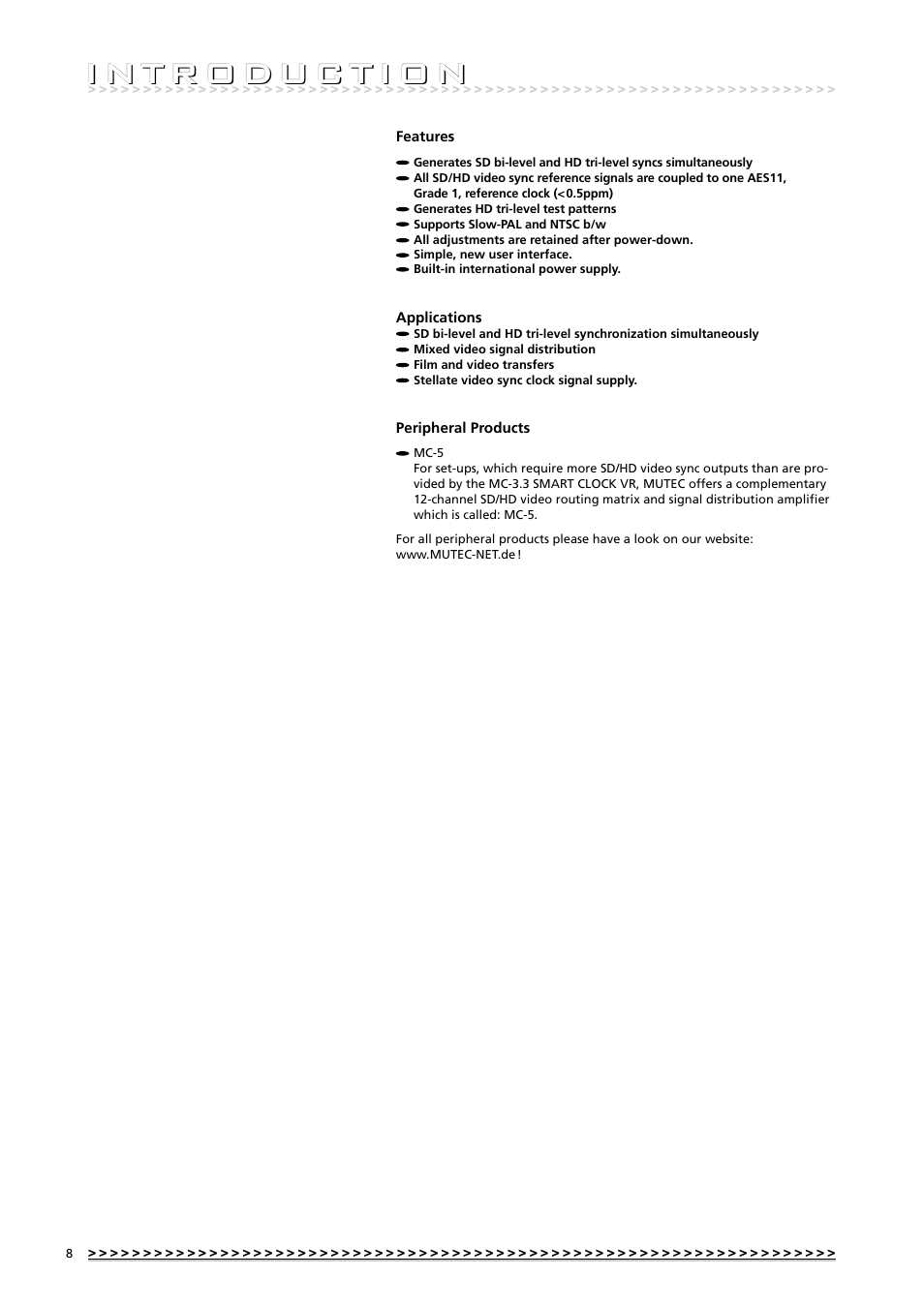 MUTEC MC-3.3 Smart Clock VR User Manual | Page 8 / 20