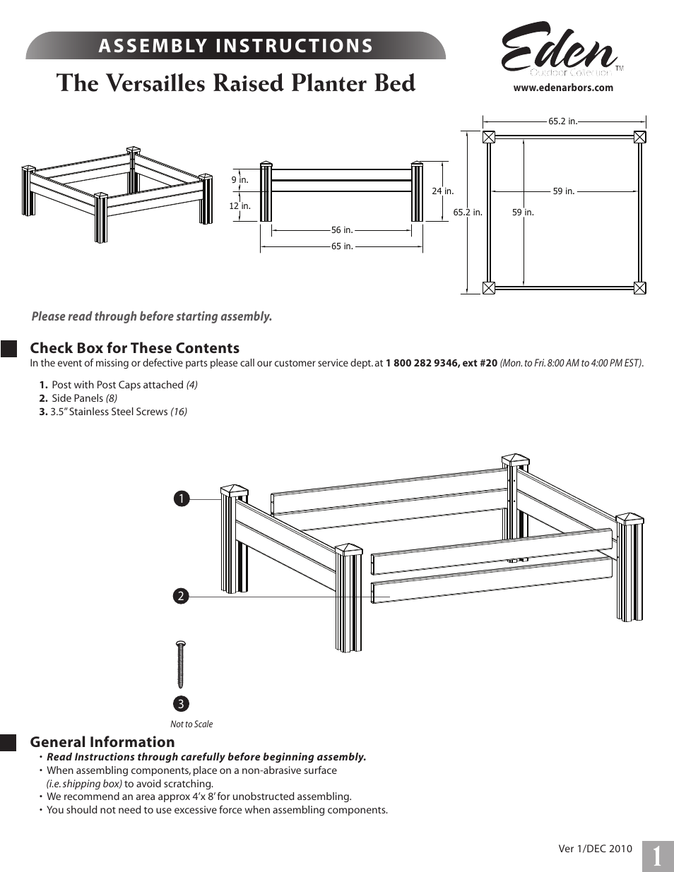 New England Arbors VA68222 User Manual | 2 pages