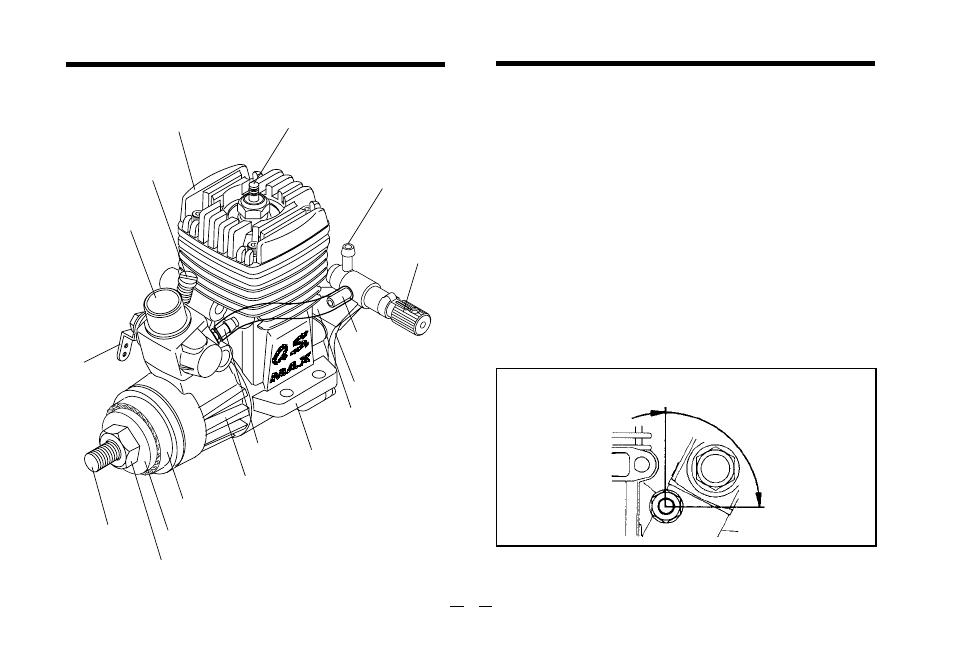 Basic engine parts, Installation of the carburettor | O.S. Engines 32SX User Manual | Page 9 / 34