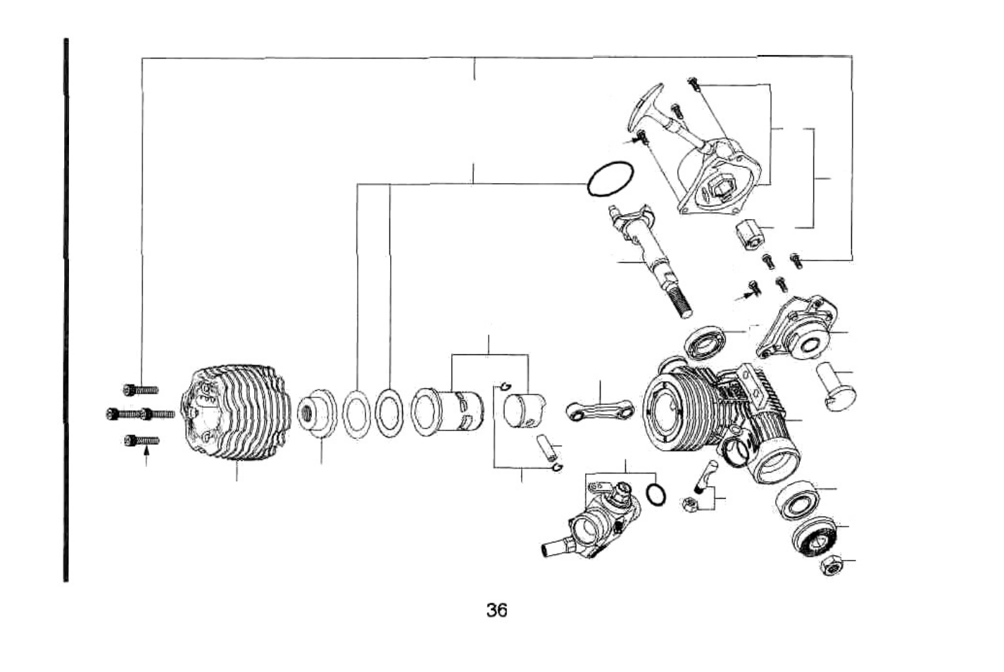 Max-18tz-tx engin e explode d view | O.S. Engines 18TZ(S)-T User Manual | Page 37 / 56