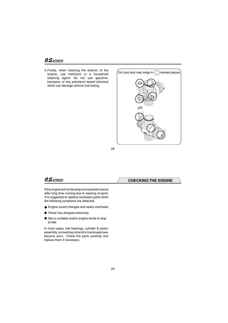 Checking the engine | O.S. Engines 21XZ-B User Manual | Page 15 / 21