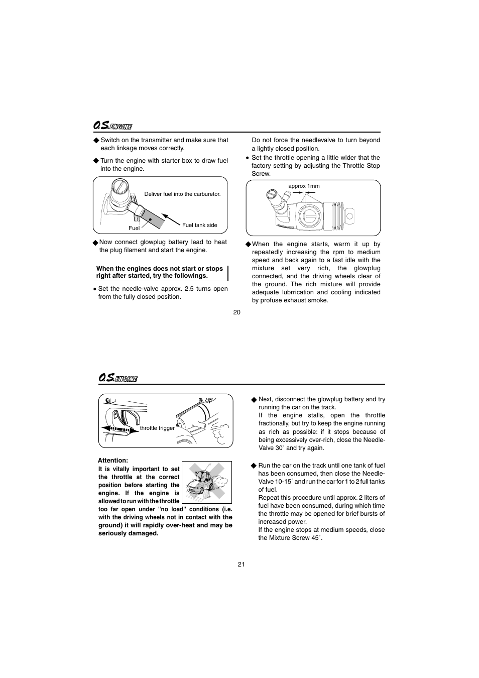 O.S. Engines 21XZ-R User Manual | Page 11 / 20