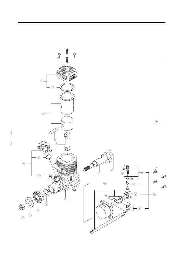 65la), Exploded view | O.S. Engines 65LA User Manual | Page 35 / 40