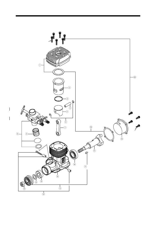 61rx-h, Wc" exploded view, Ring | O.S. Engines 61RX-H WC User Manual | Page 27 / 36