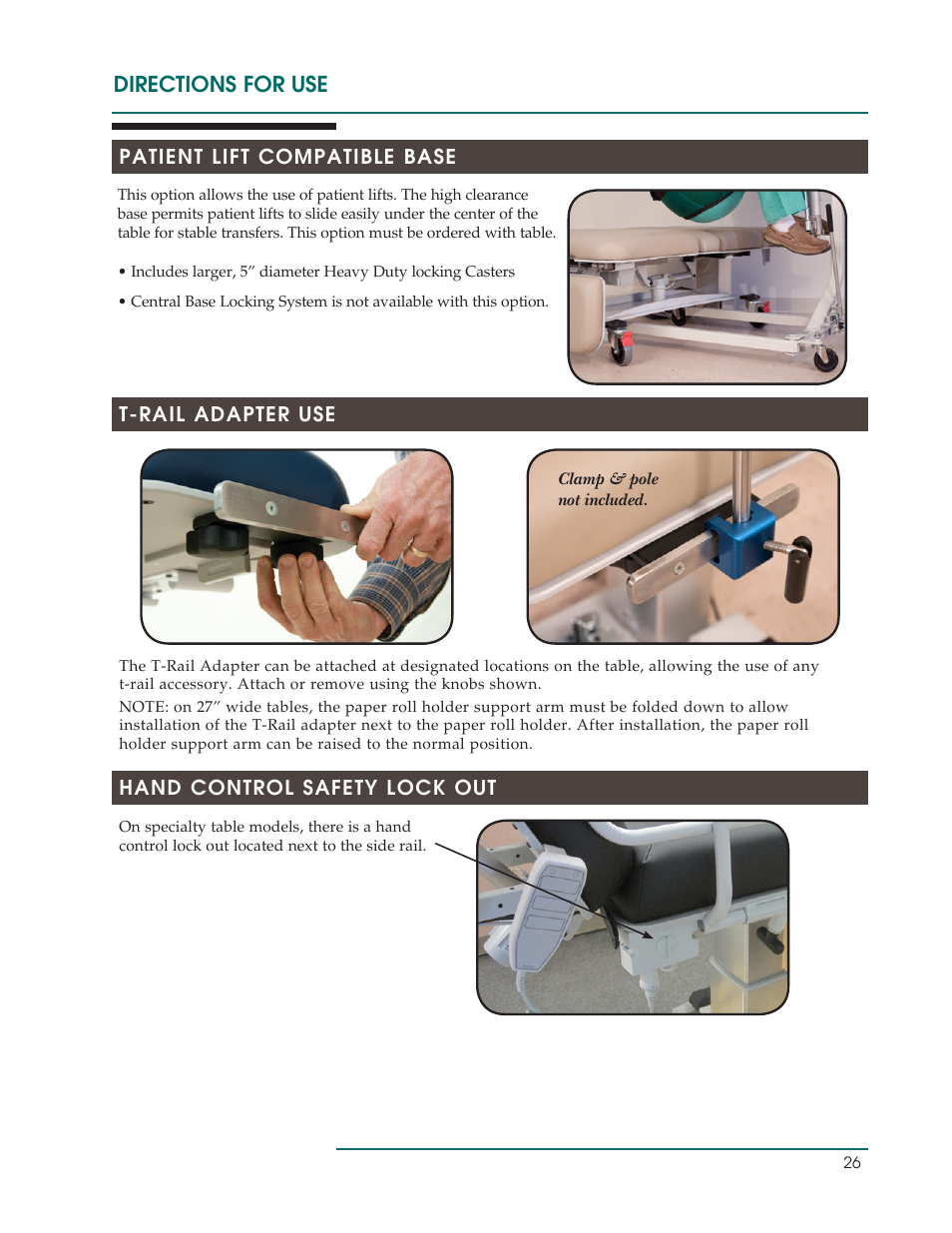 Directions for use | Oakworks Ultrasound / PG Series Rev.B User Manual | Page 29 / 36