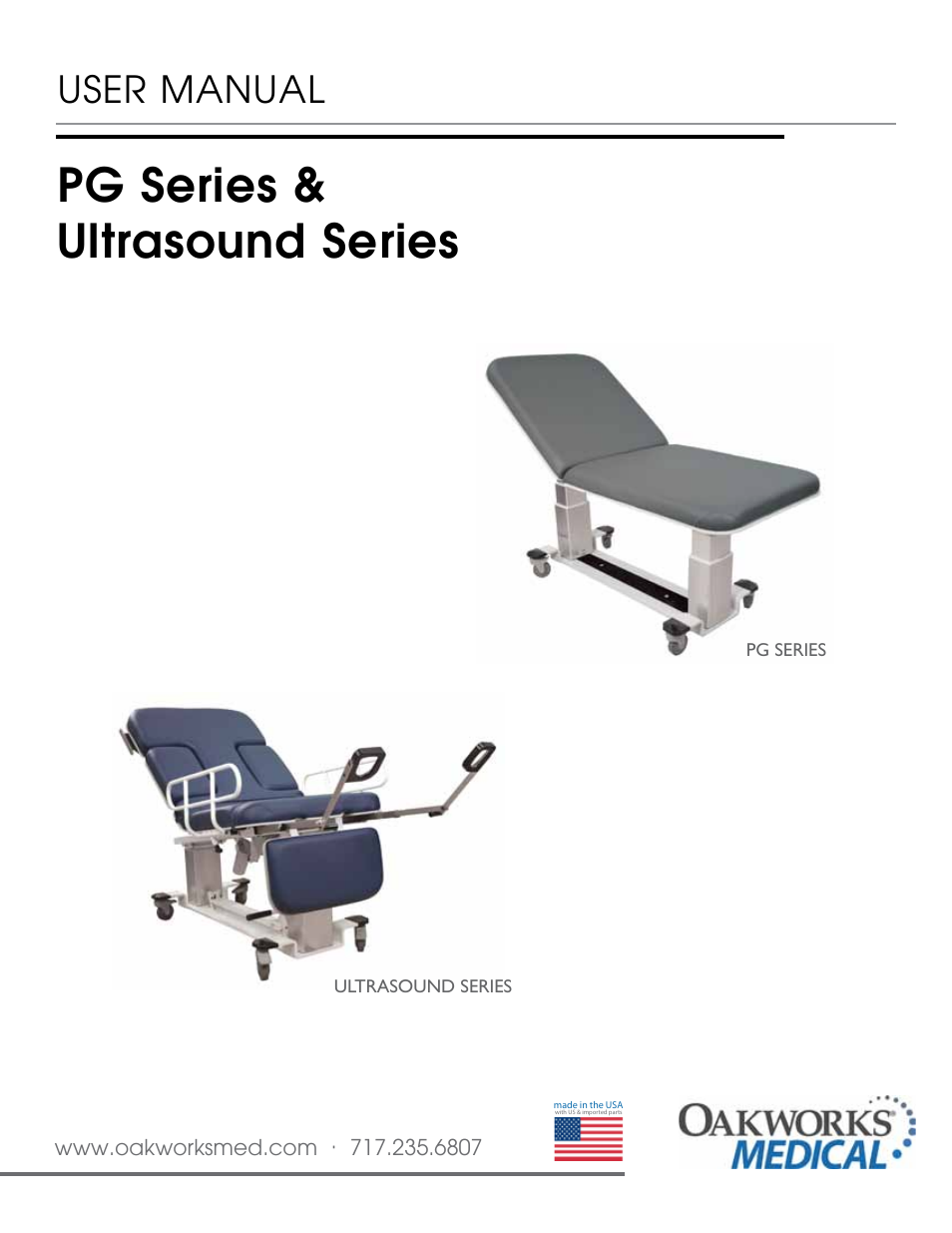 Oakworks Ultrasound / PG Series Rev.A User Manual | 36 pages