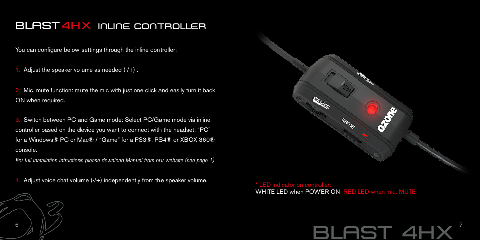 Blast 4hx | Ozone Gaming Blast 4HX User Manual | Page 5 / 6
