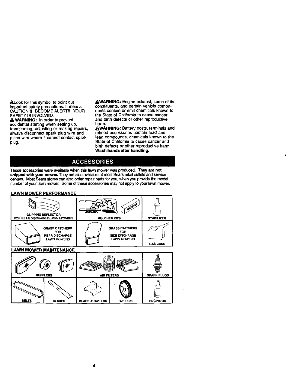 Accessories | Craftsman 917.388731 User Manual | Page 4 / 25