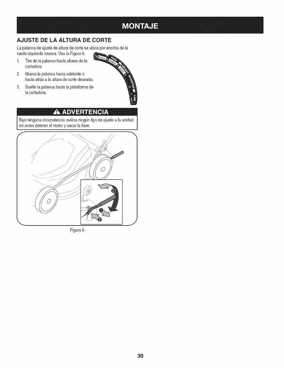 Montaj, A advertencia | Craftsman 247.370480 User Manual | Page 30 / 40