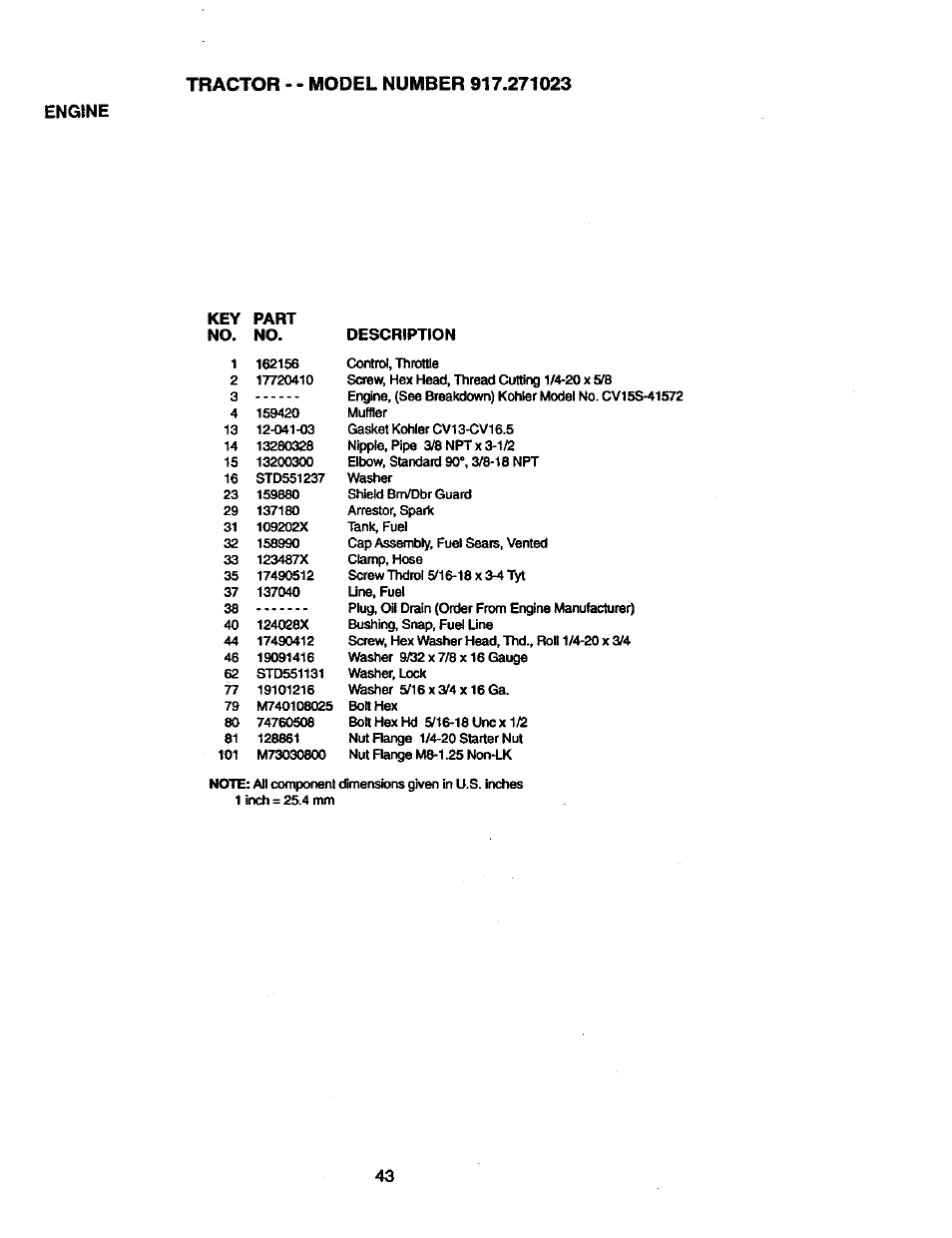 Craftsman 917.271023 User Manual | Page 43 / 60