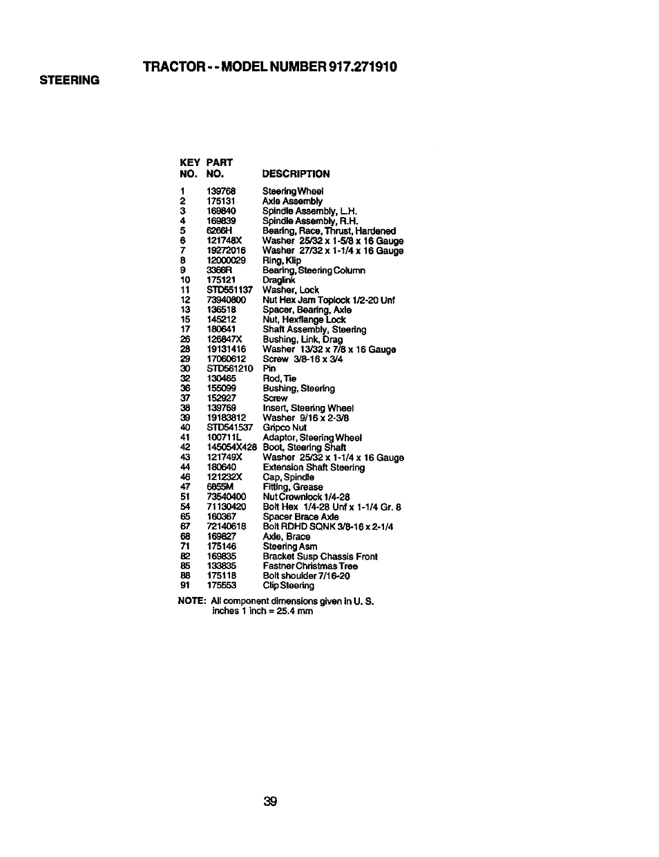 Craftsman 917.271910 User Manual | Page 39 / 56