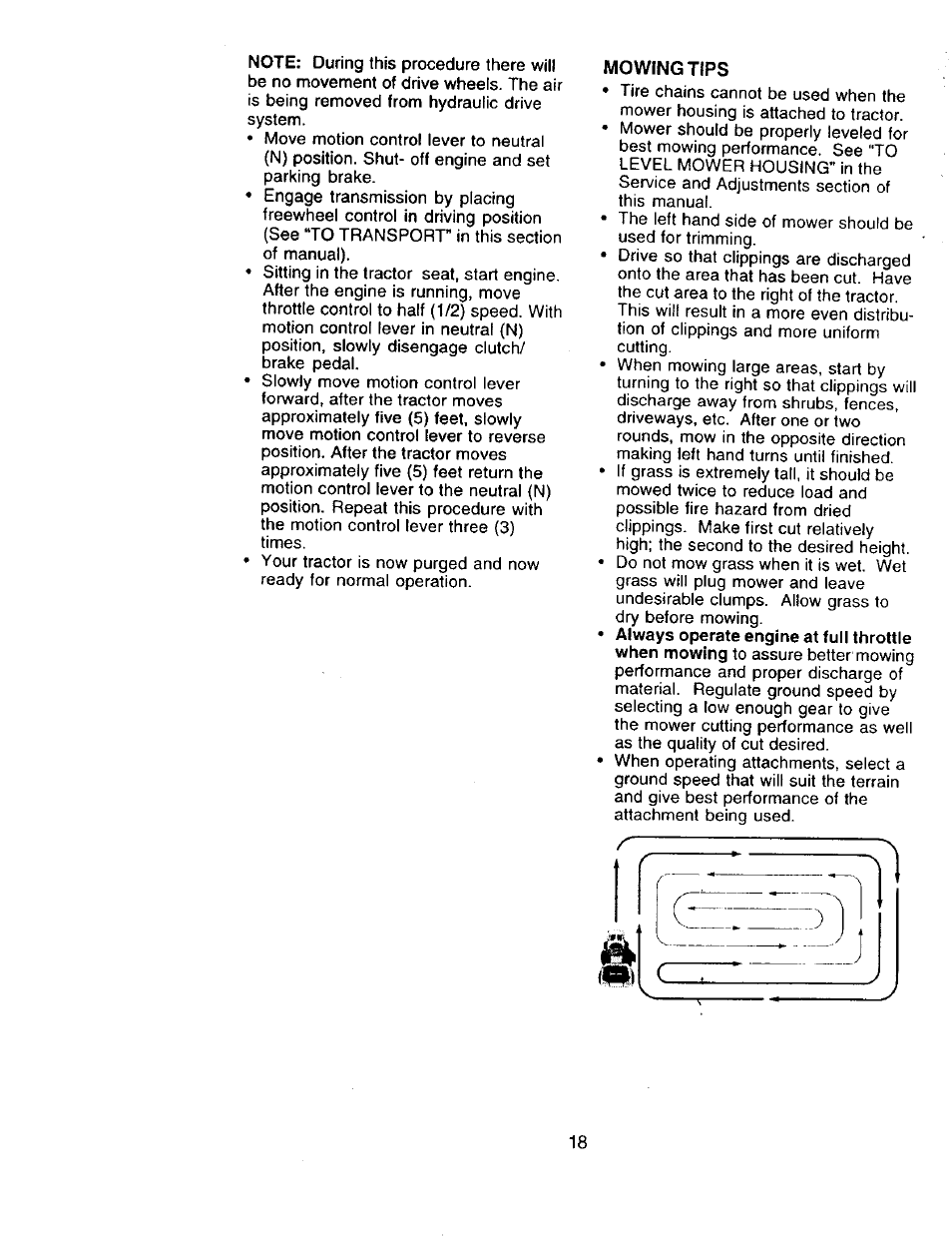 Mowing tips | Craftsman 917.273322 User Manual | Page 18 / 64