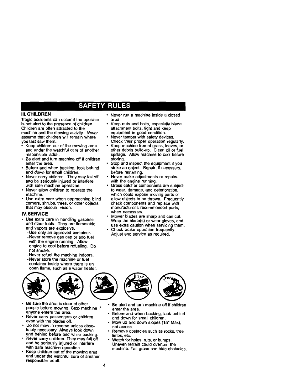 Safety rules | Craftsman 917.271742 User Manual | Page 4 / 60