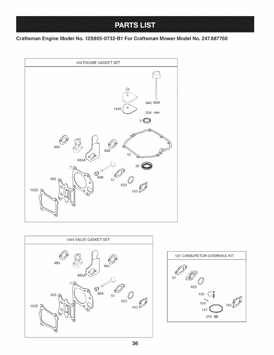 Craftsman 247.887760 User Manual | Page 36 / 68