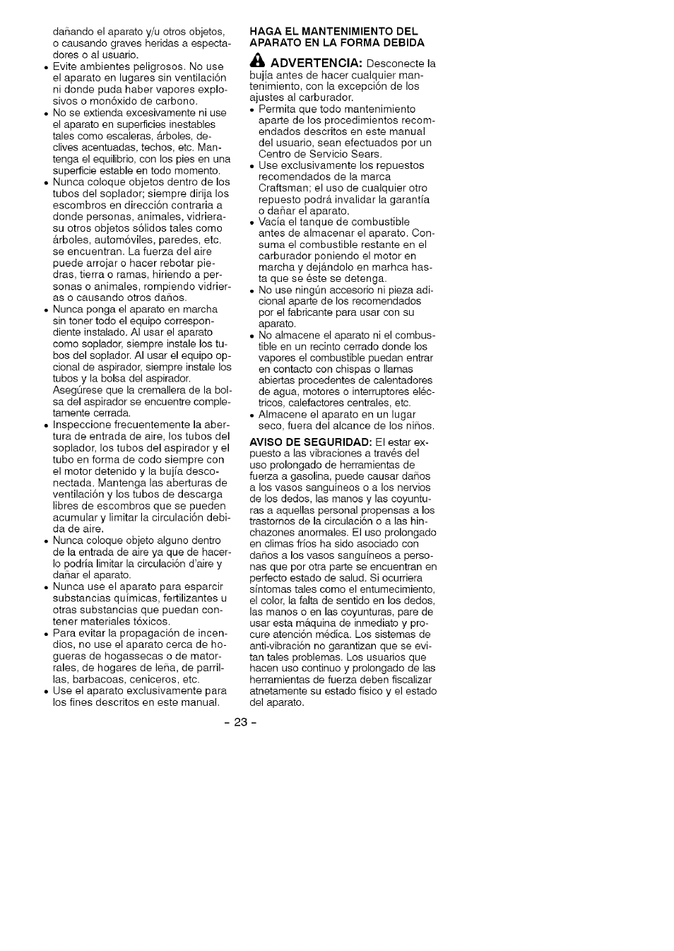 Craftsman 358.794760 User Manual | Page 20 / 37