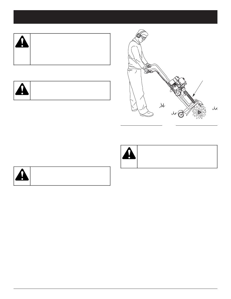Warning, Operating instructions | Craftsman 316.292561 User Manual | Page 11 / 40