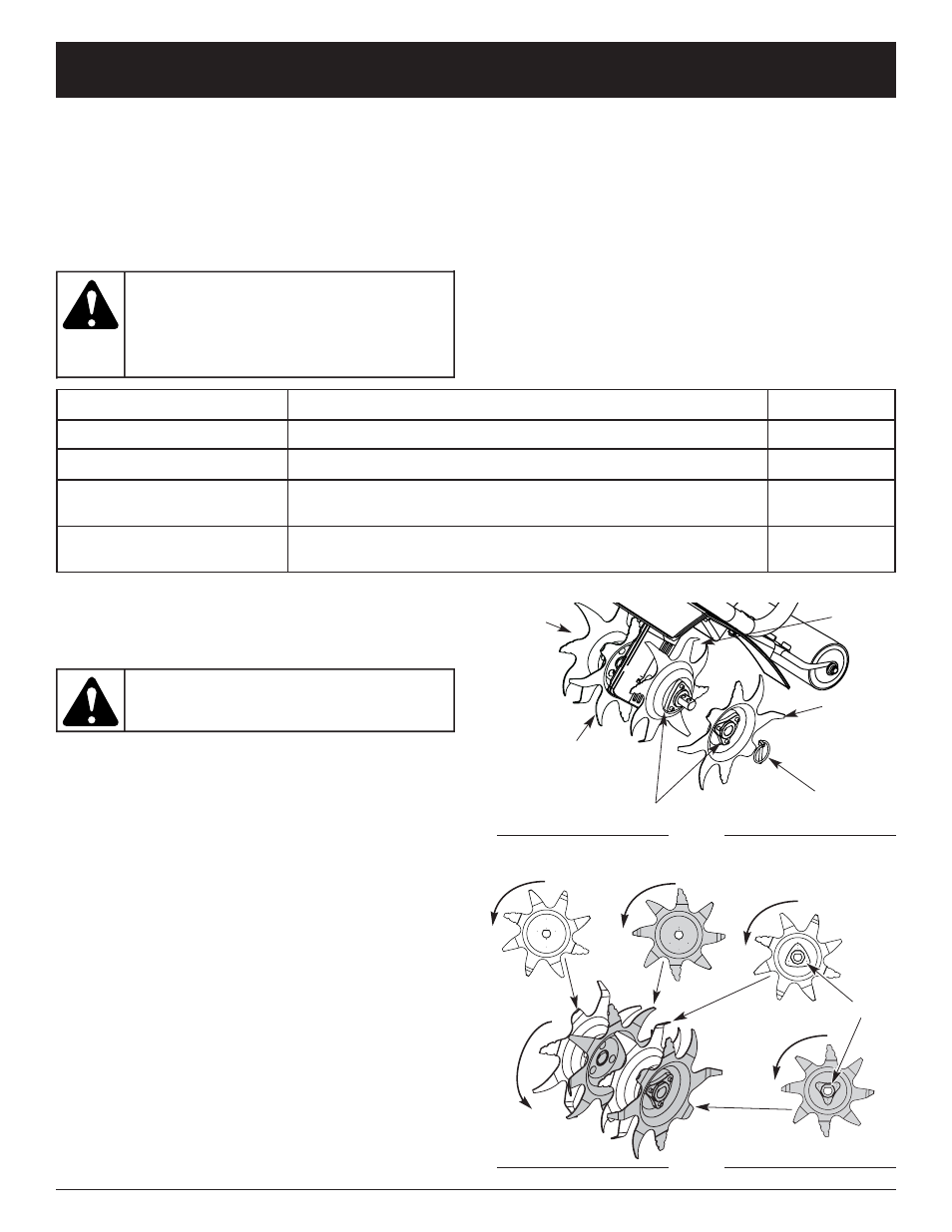 Warning, Maintenance and repair instructions | Craftsman 316.292561 User Manual | Page 12 / 40