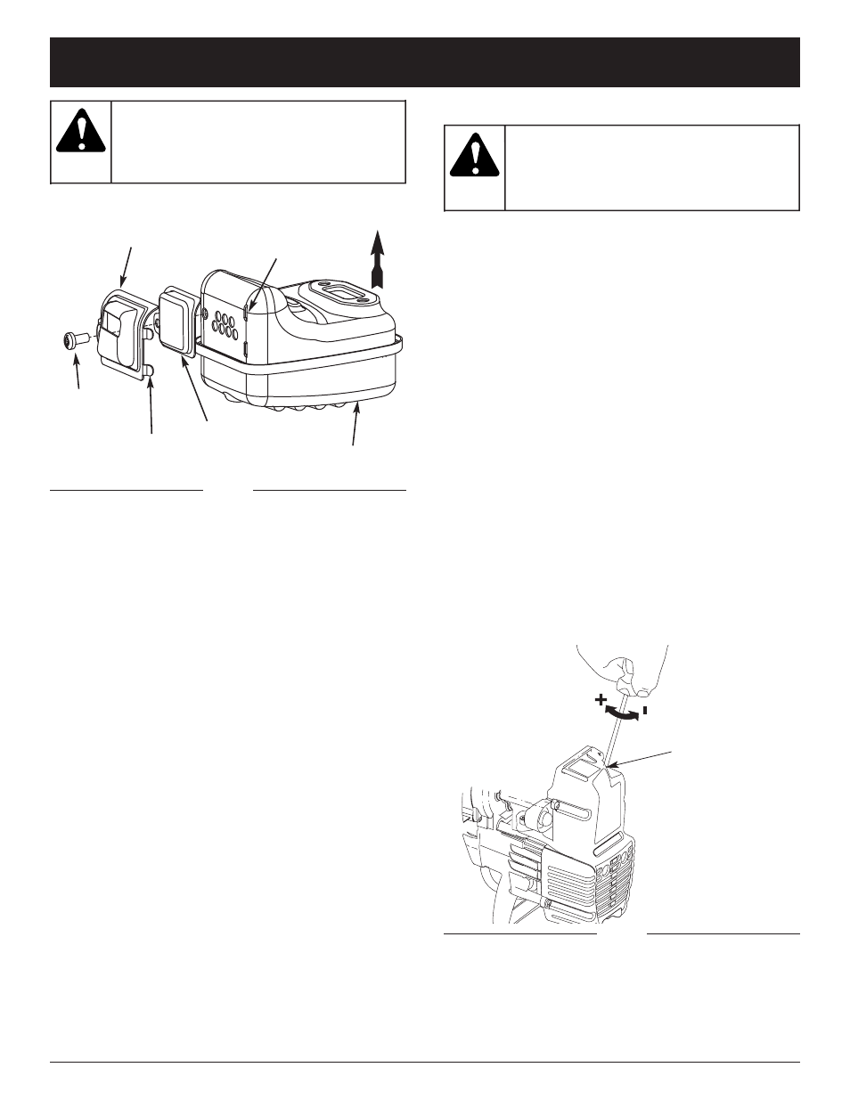 Warning, Maintenance and repair instructions | Craftsman 316.292561 User Manual | Page 14 / 40