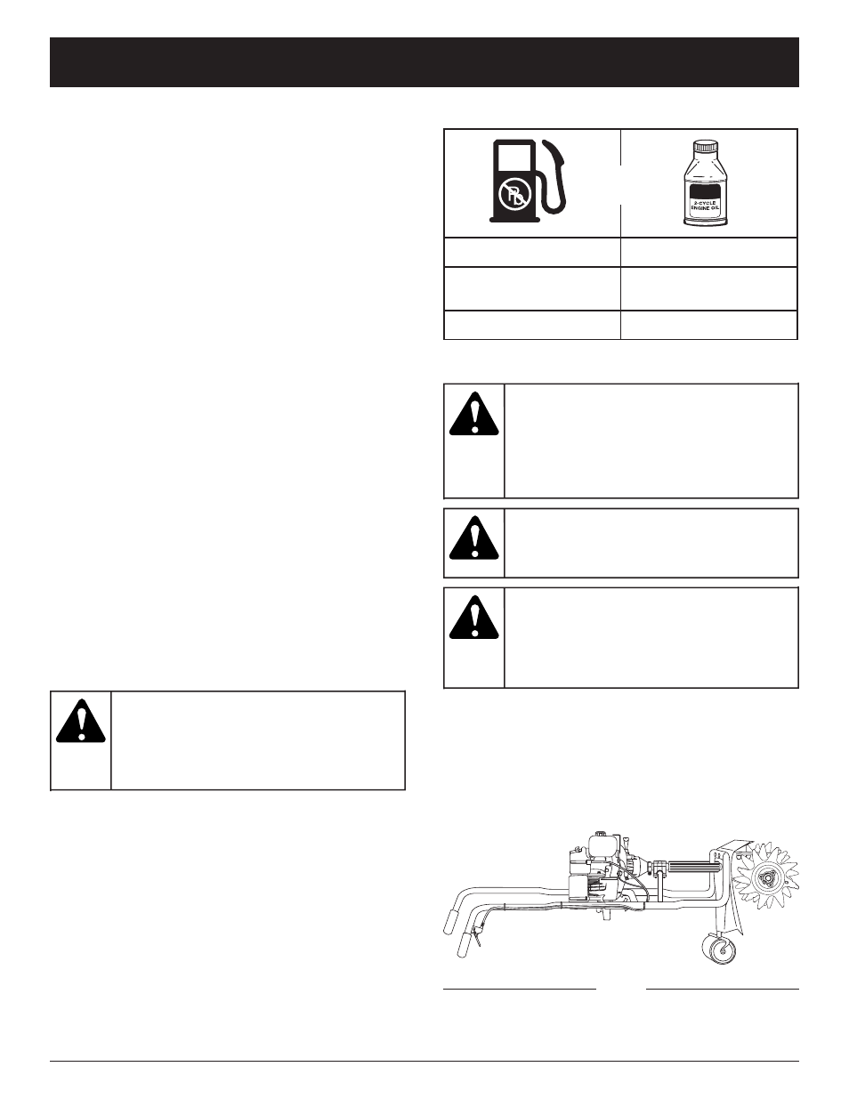 Warning, Caution, Oil and fuel information | Craftsman 316.292561 User Manual | Page 9 / 40