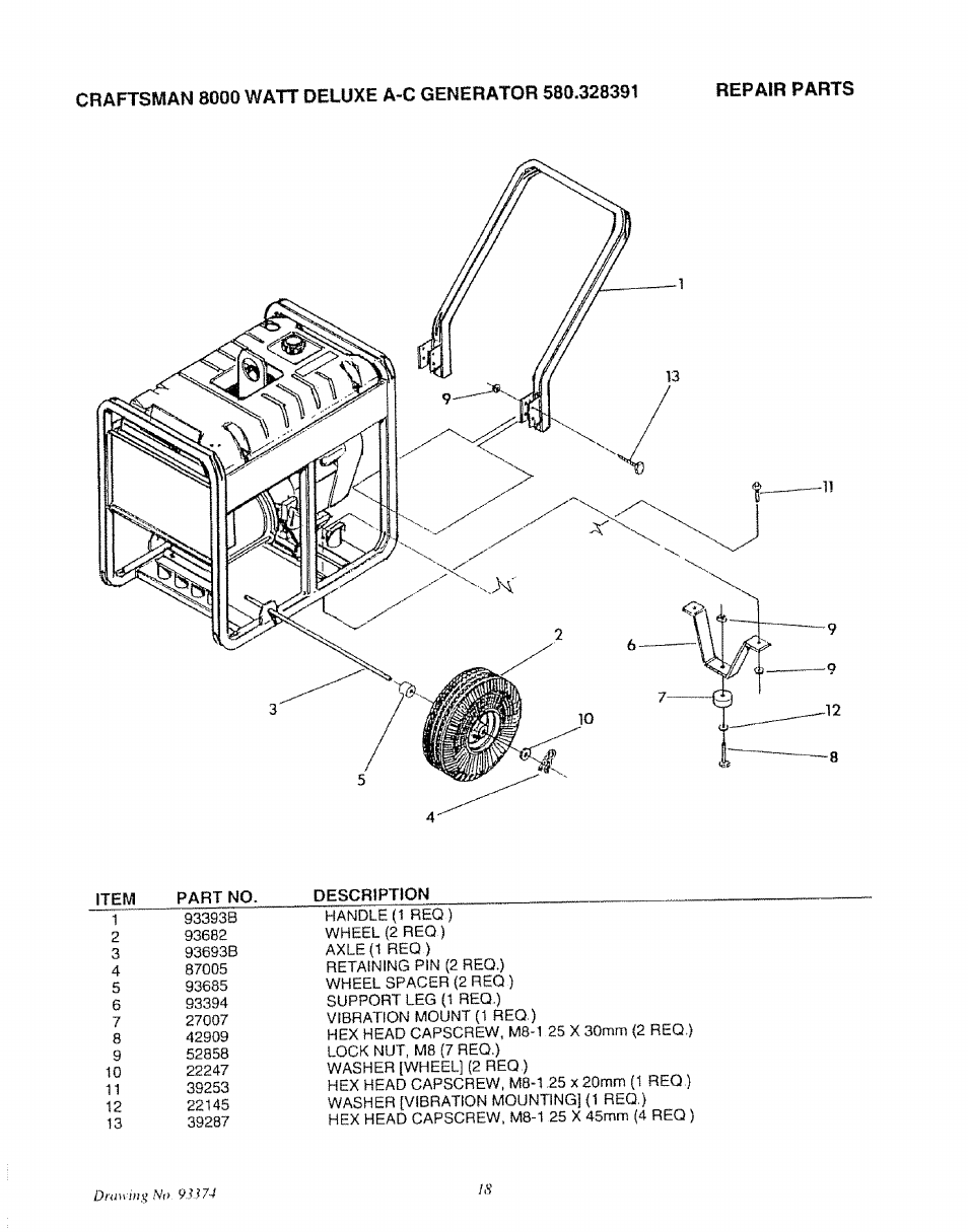 Repair darts | Craftsman 580.327071 User Manual | Page 20 / 28