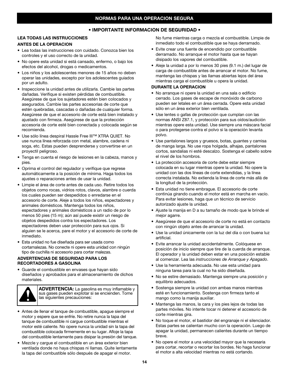 Craftsman 316.79189 User Manual | Page 14 / 28
