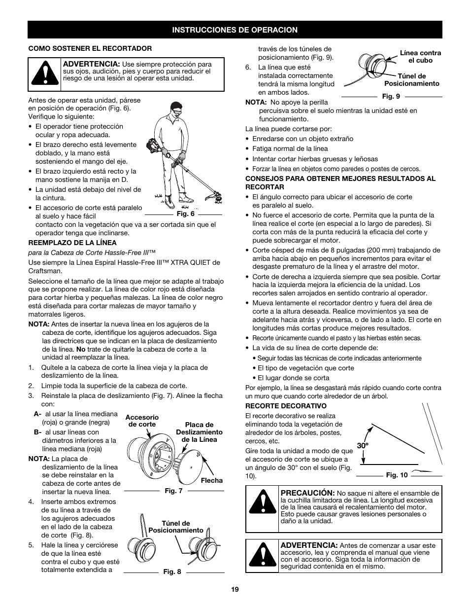 Craftsman 316.79189 User Manual | Page 19 / 28