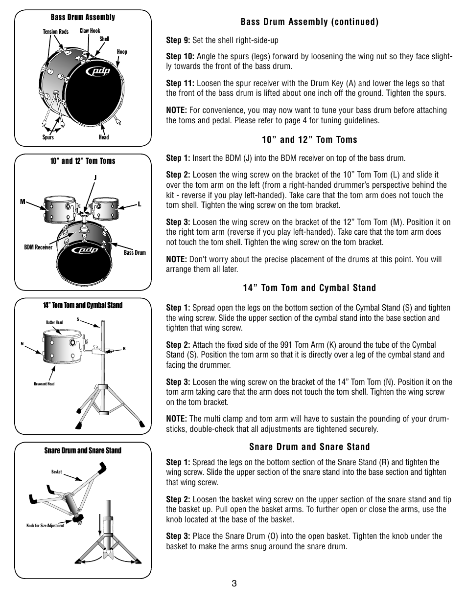 Pacific Drums & Percussion FS SERIES User Manual | Page 3 / 4