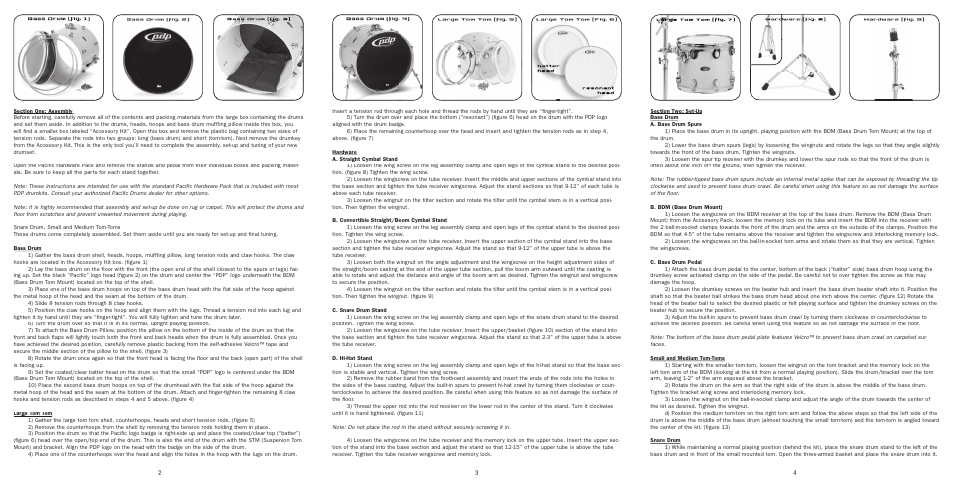 Pacific Drums & Percussion MX SERIES User Manual | Page 2 / 2