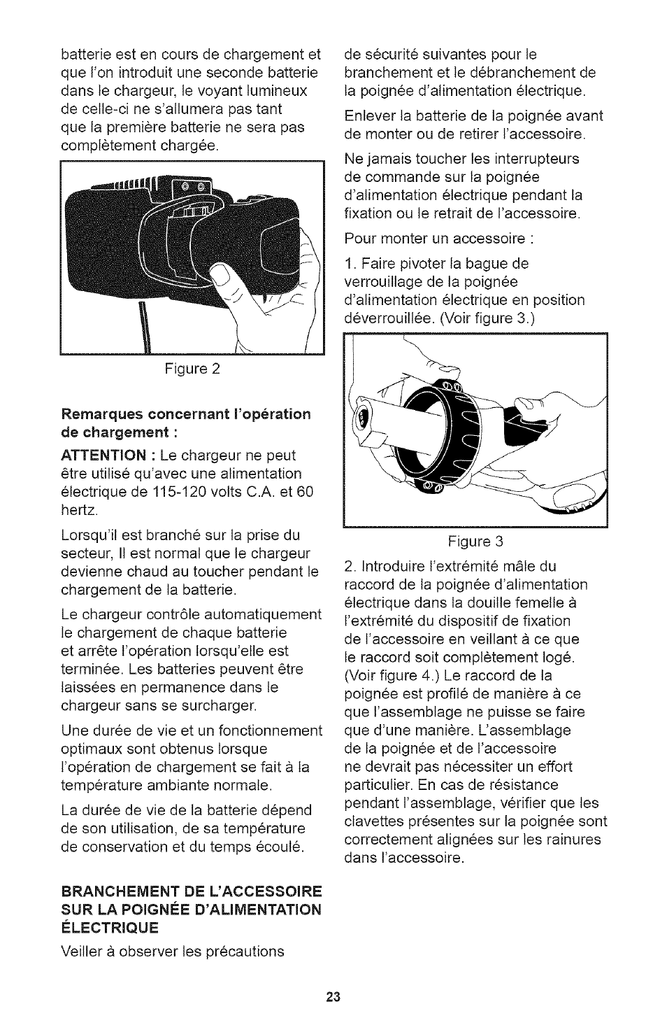 Remarques concernant l’opération de chargement | Craftsman 71.74291 User Manual | Page 23 / 28