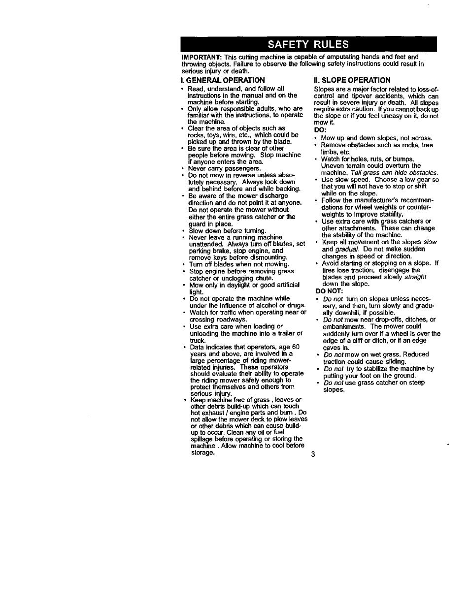 Safety rules | Craftsman 917.272054 User Manual | Page 3 / 60