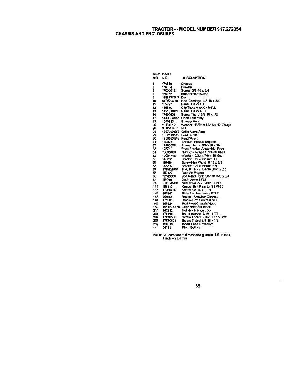Chassis and enclosures | Craftsman 917.272054 User Manual | Page 35 / 60