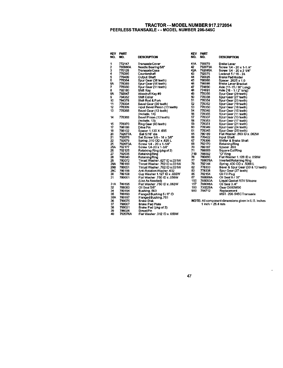 Craftsman 917.272054 User Manual | Page 47 / 60