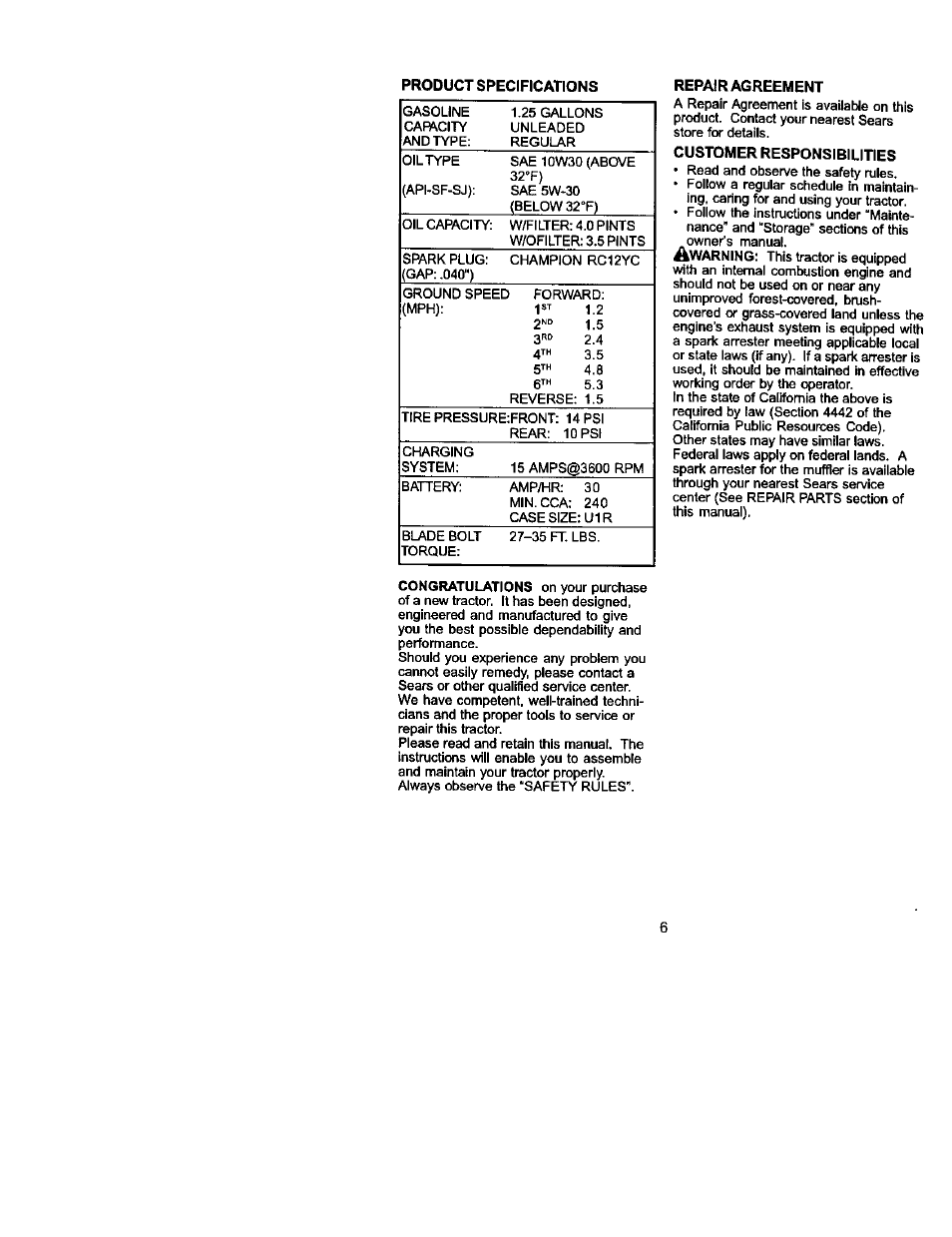 Craftsman 917.272054 User Manual | Page 6 / 60