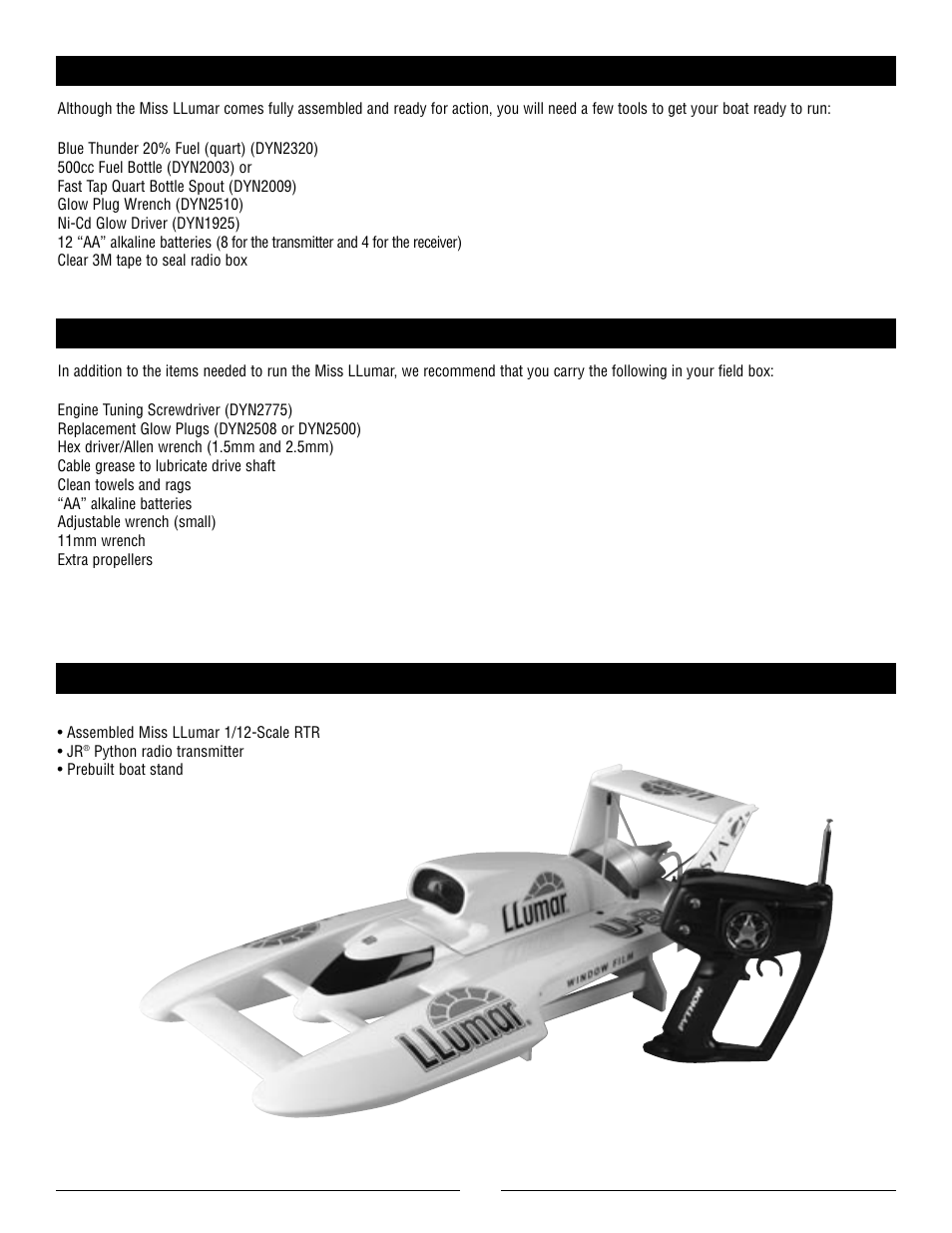 Pro Boat PRB2500 User Manual | Page 3 / 12