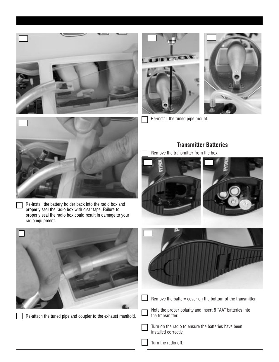 Transmitter batteries | Pro Boat PRB2500 User Manual | Page 5 / 12
