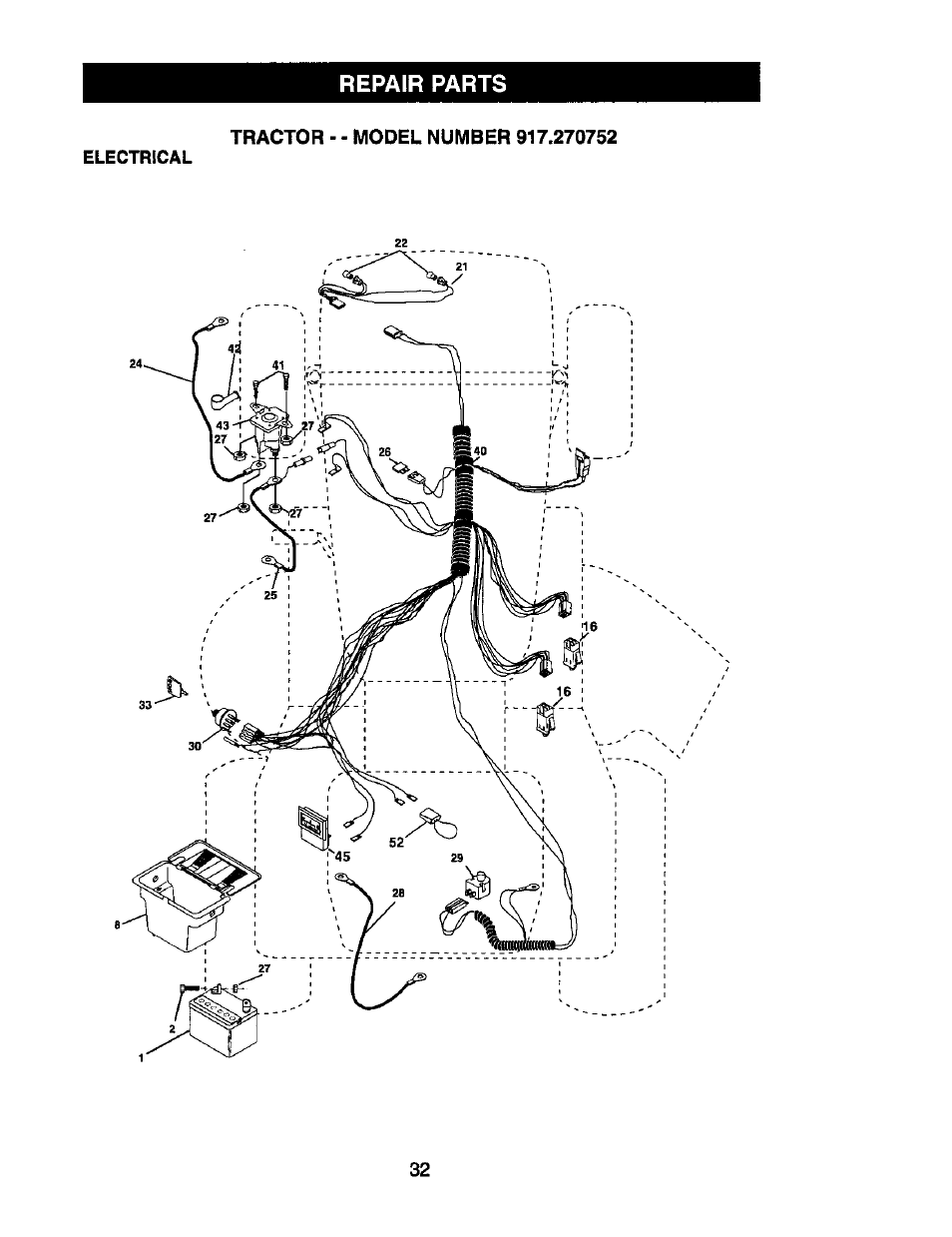 Repair parts | Craftsman 917.270752 User Manual | Page 152 / 240