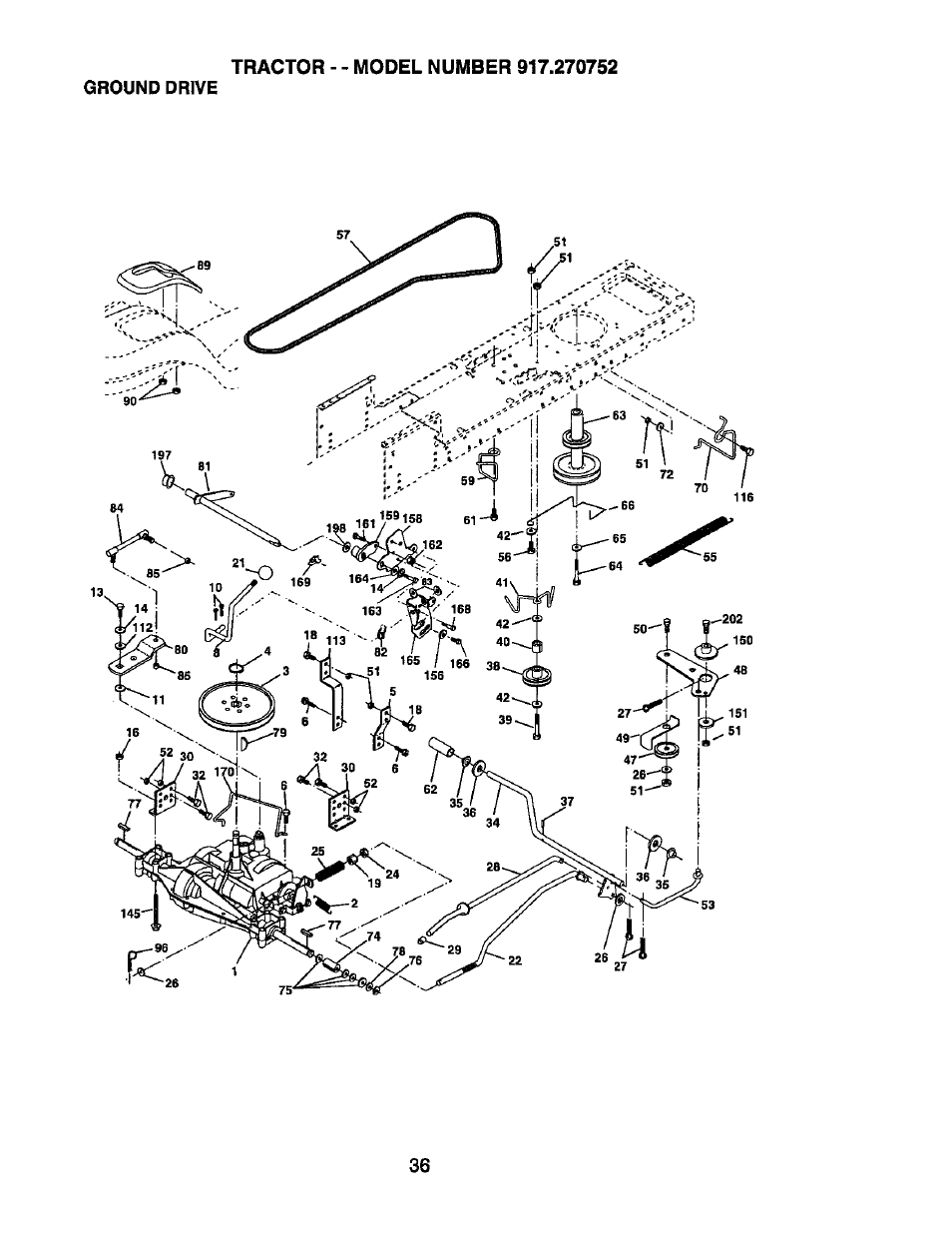 Ground drive | Craftsman 917.270752 User Manual | Page 216 / 240