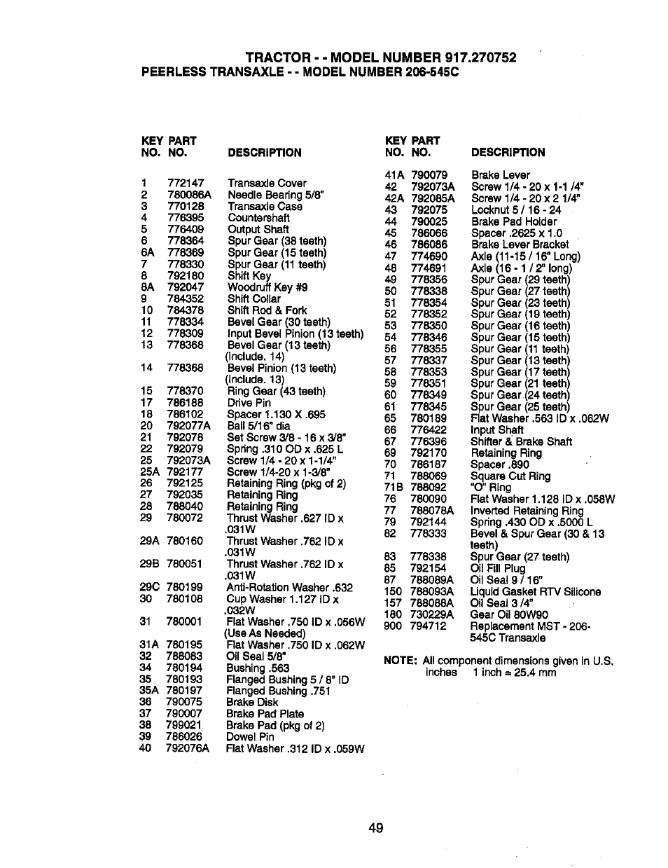 Craftsman 917.270752 User Manual | Page 229 / 240